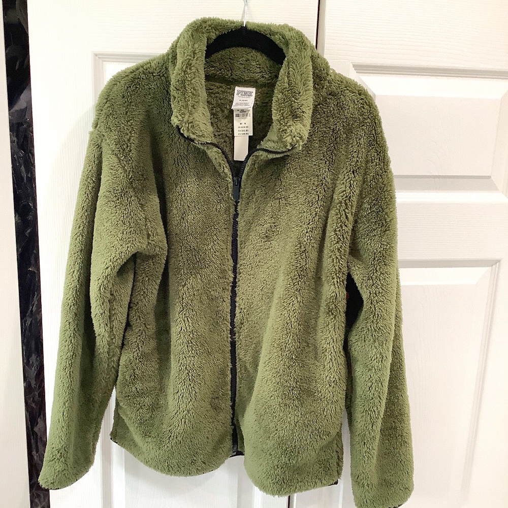 Victoria Secret/PINK - Teddy Zip Up Jacket- New with Tags